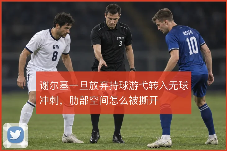 谢尔基一旦放弃持球游弋转入无球冲刺，肋部空间怎么被撕开